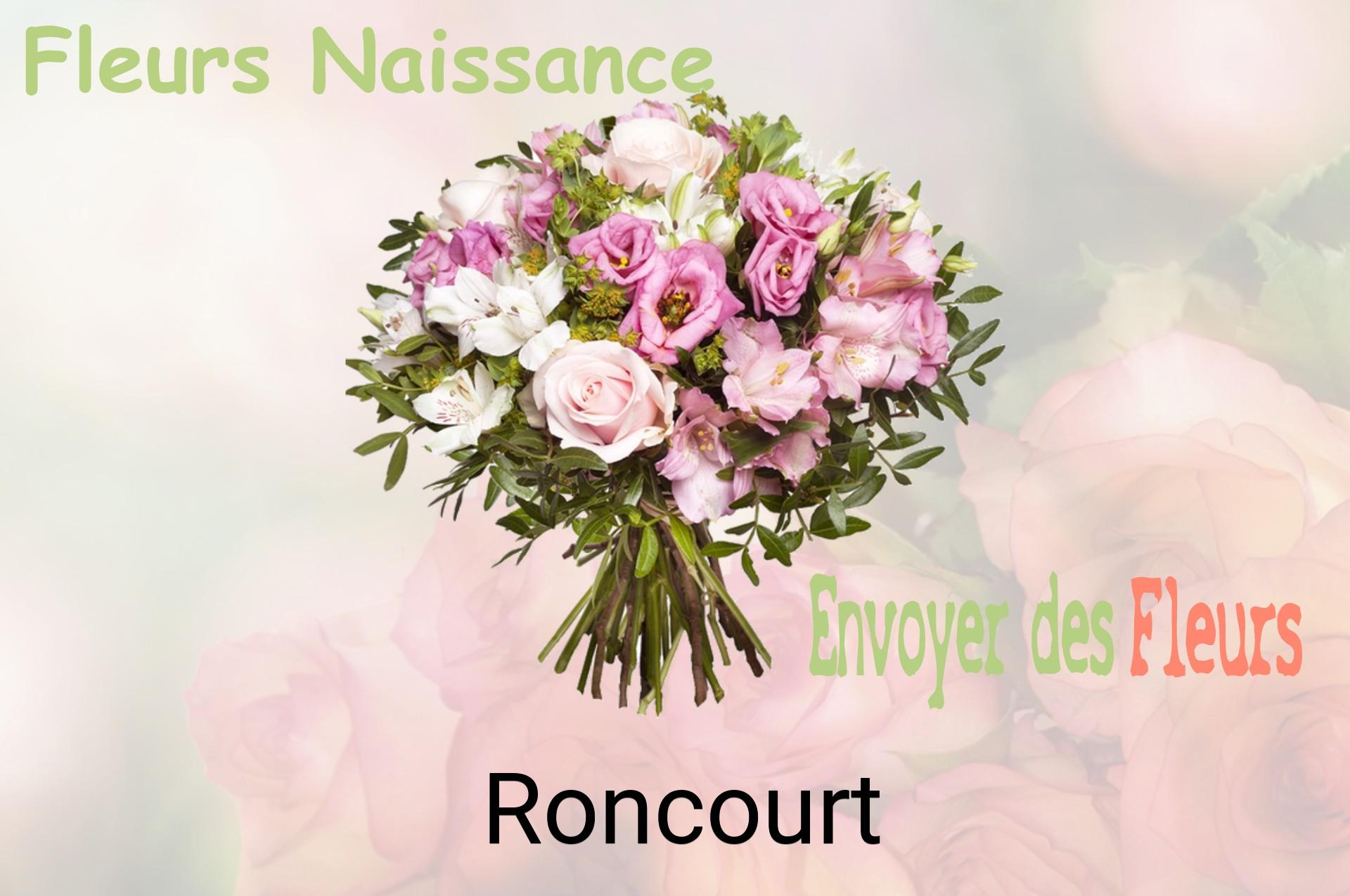 Bouquet de fleurs de naissance livré à Roncourt